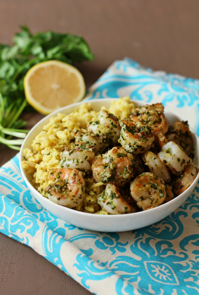 Shrimp Chimichurri & Rice Pilaf Zen & Spice