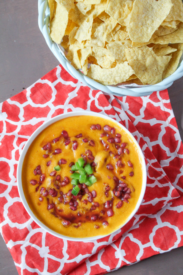 Smoked Cheddar and Pomegranate Beer Dip