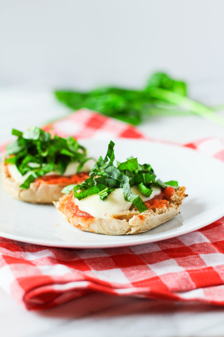 Mozzarella & Basil Breakfast Pizza