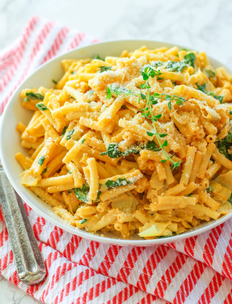 Spinach Artichoke Dip Macaroni and Cheese