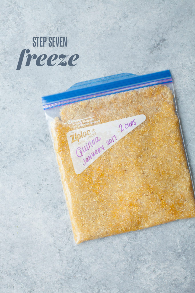 Freeze grains, beans and produce to reduce food waste and save money!