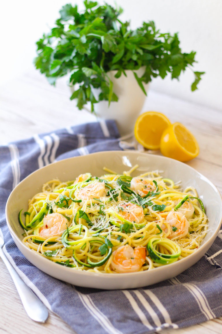 Shrimp Scampi with Zoodles