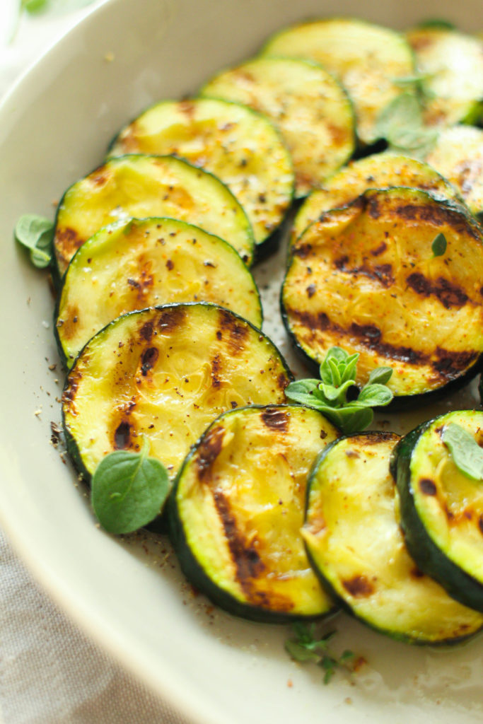 Grilled Zucchini Medallions | Summer zucchini recipe | Grilled zucchini | Garden zucchini recipe | Healthy veggie side dish | Healthy side dish | Vegetable side dish