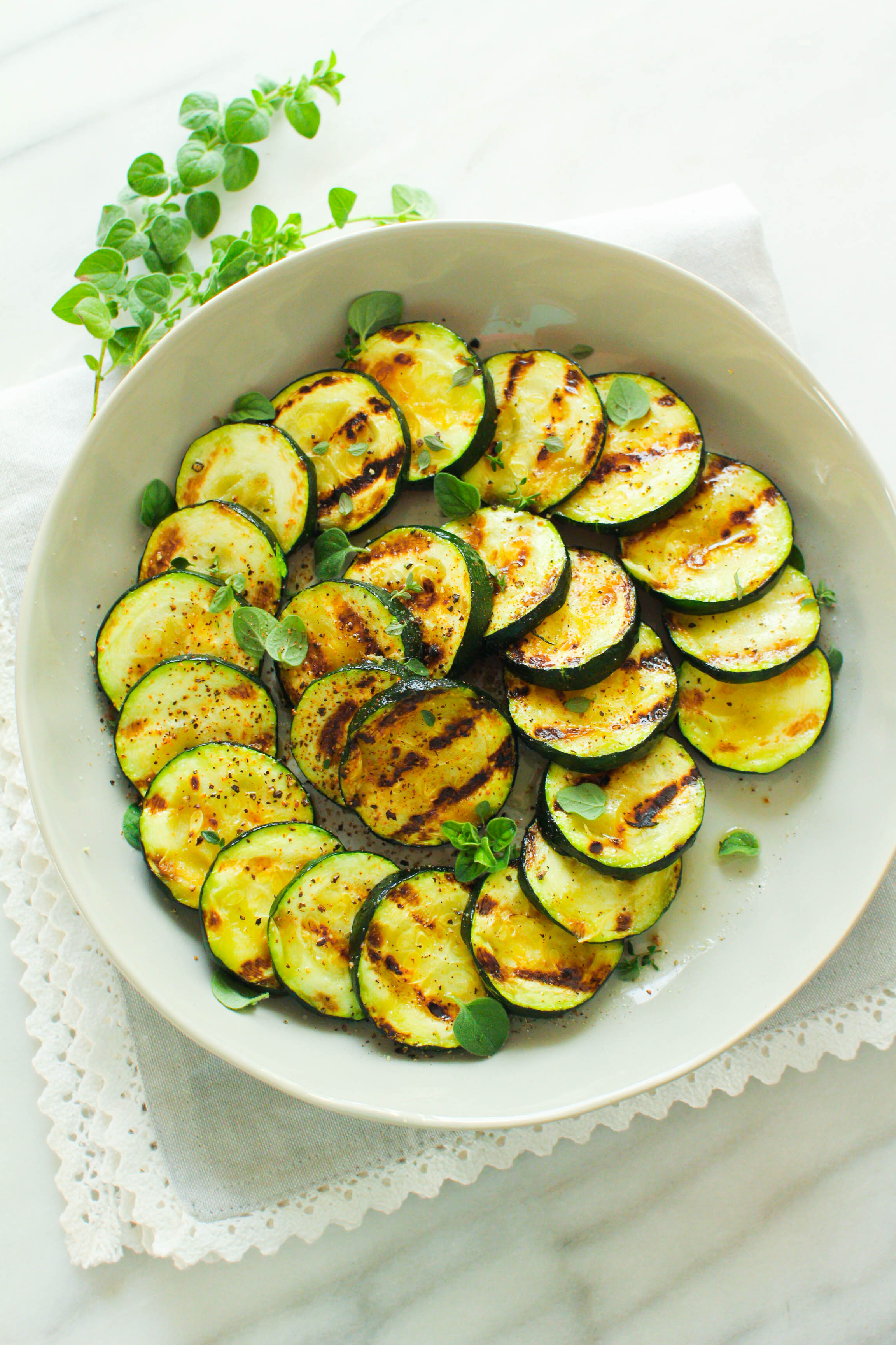 Grilled Zucchini Medallions