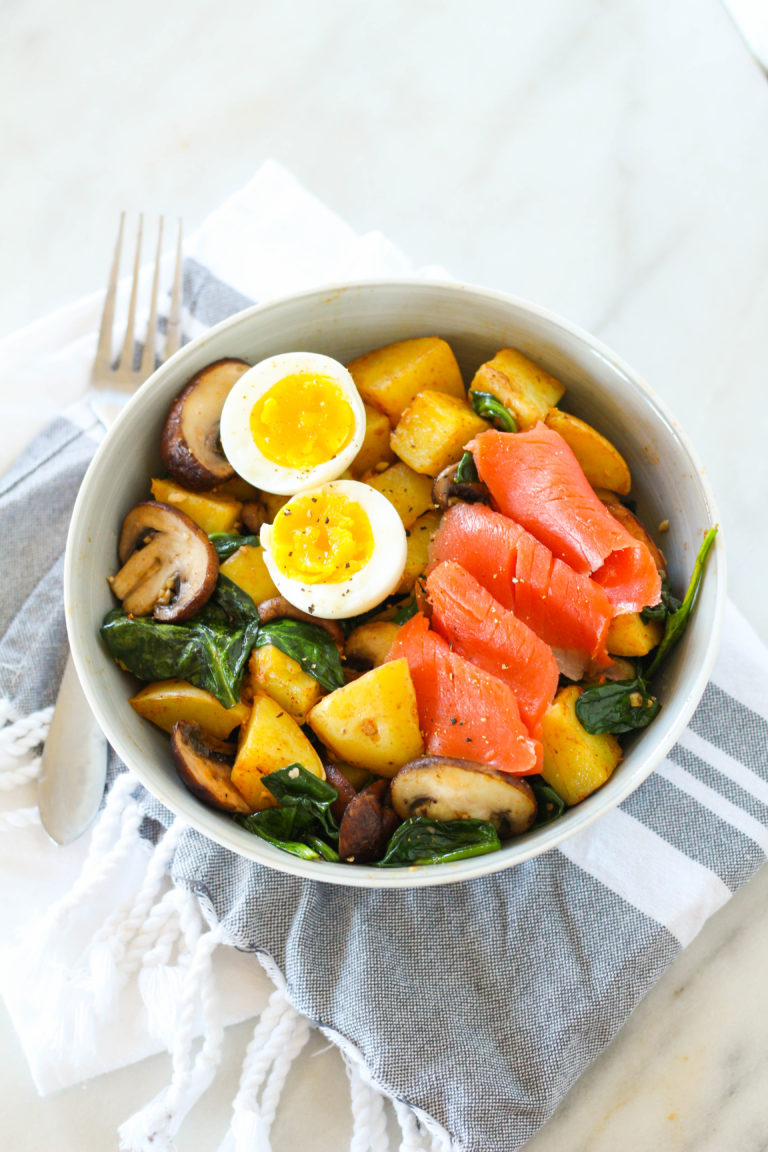 Smoked Salmon Power Breakfast Bowl