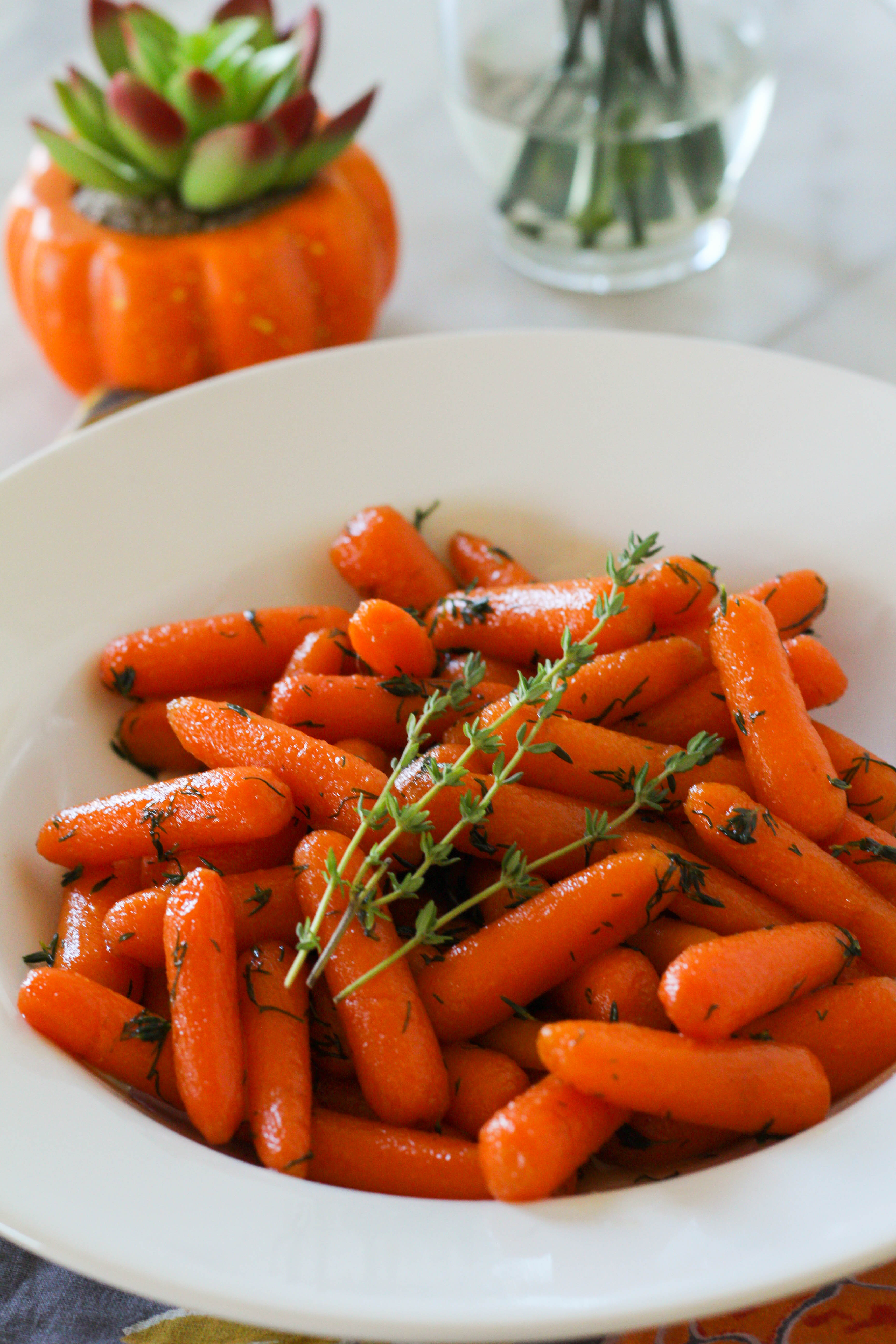 Instant Pot Carrots with Honey Herb Butter Glaze