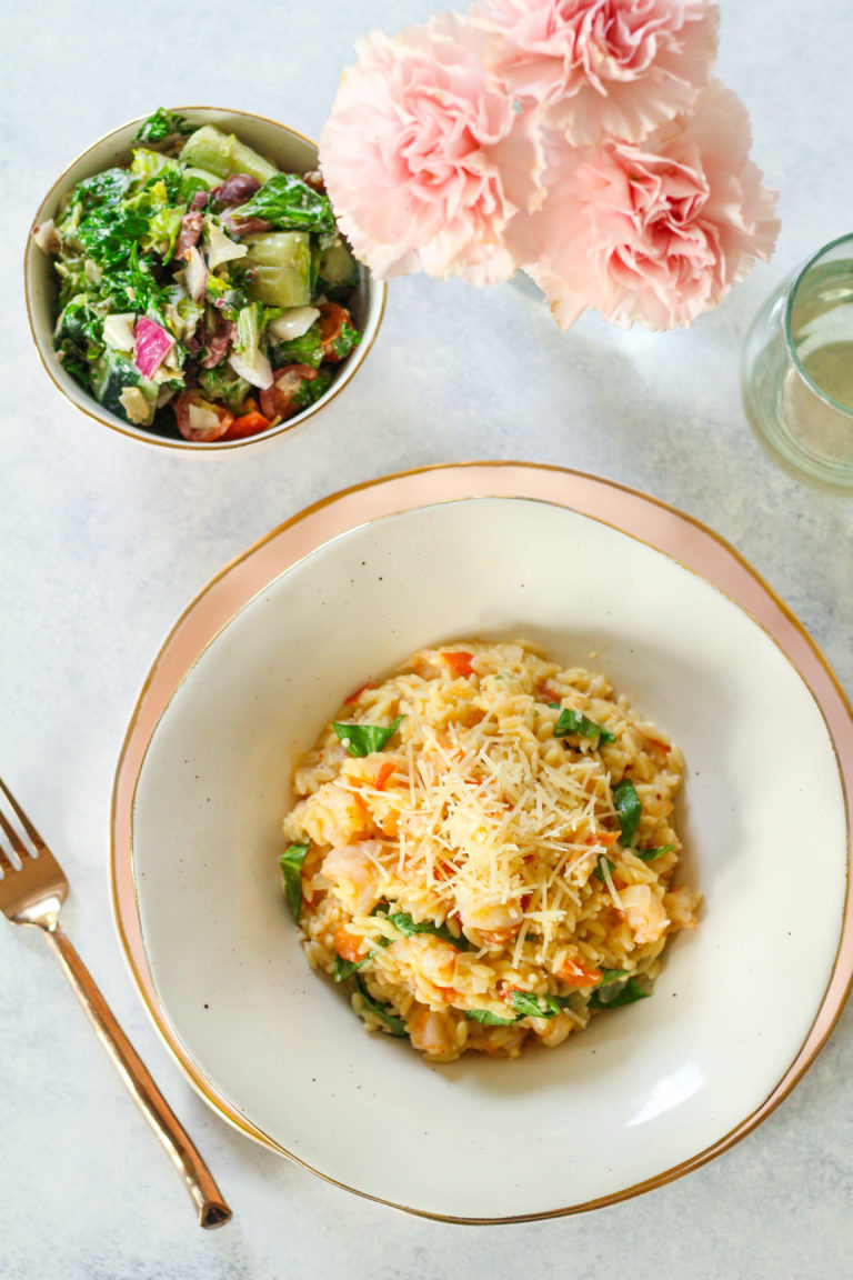 Creamy Shrimp & Crab Orzo ‘Risotto’