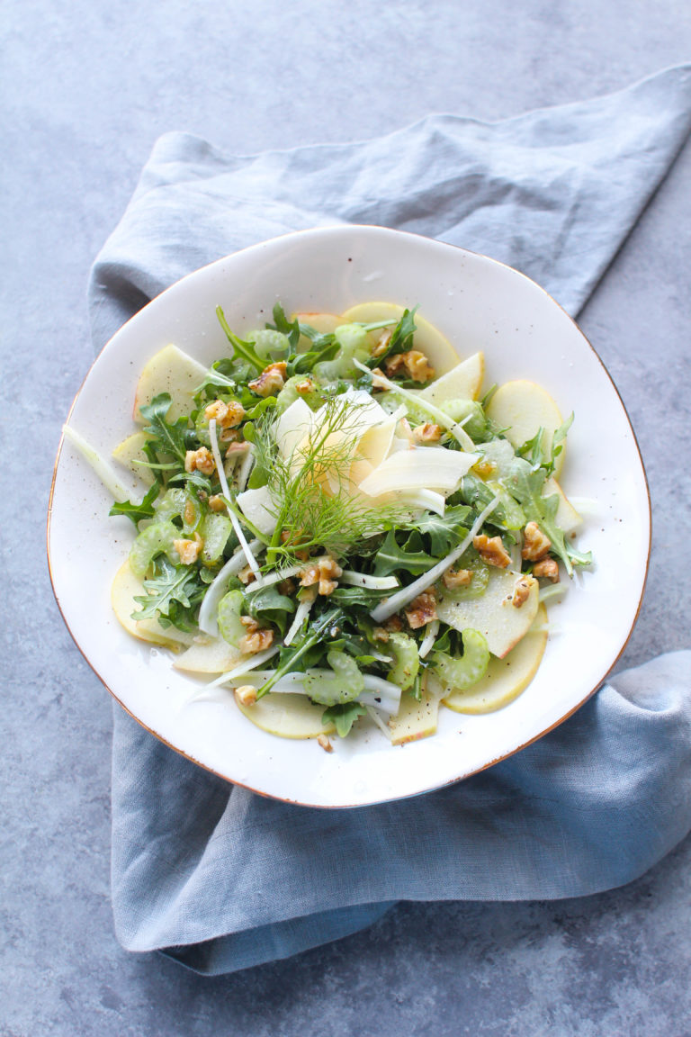 Fennel Apple Salad with Walnuts