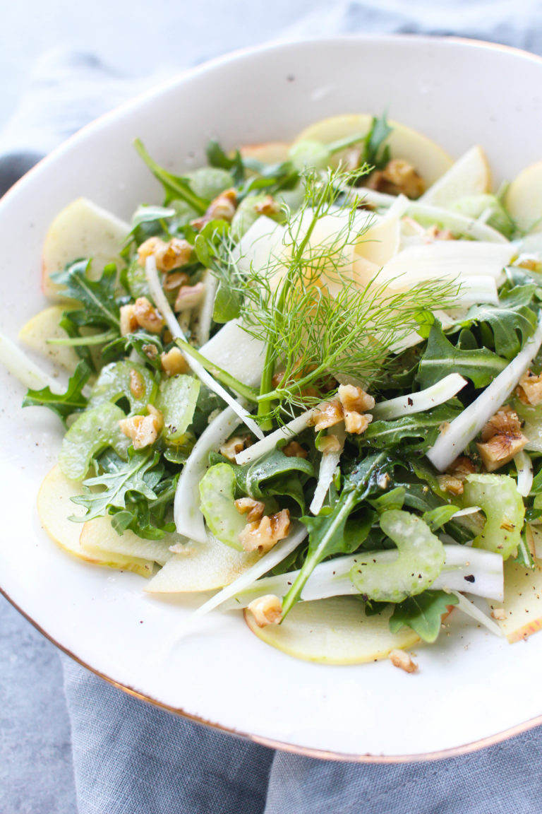 Fennel Apple Salad with Walnuts Zen & Spice