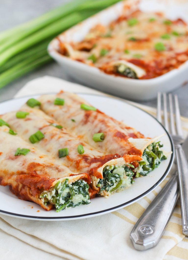 Vegetarian Spinach Enchiladas