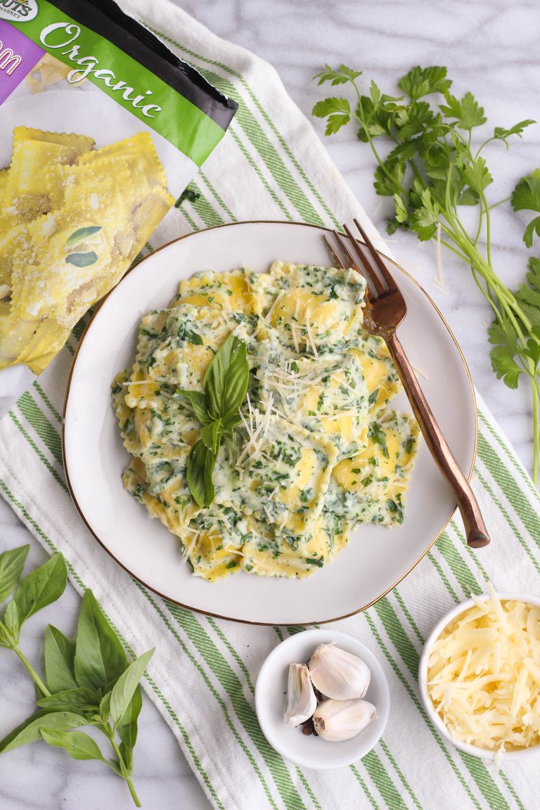 Cheesy Green Goddess Mushroom Tortelli